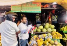 बालाजी बगीचा में नगर निगम का औचक निरीक्षण, प्रतिबंधित पन्नियां जब्त